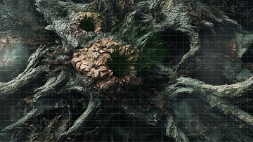 D&D | Rotroot Marsh Part 4 Grid | Animated Battle Maps