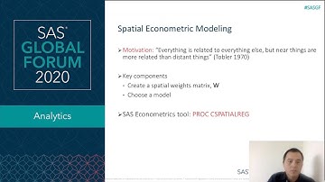 Spatial Econometric Modeling for Big Data Using SAS Econometrics