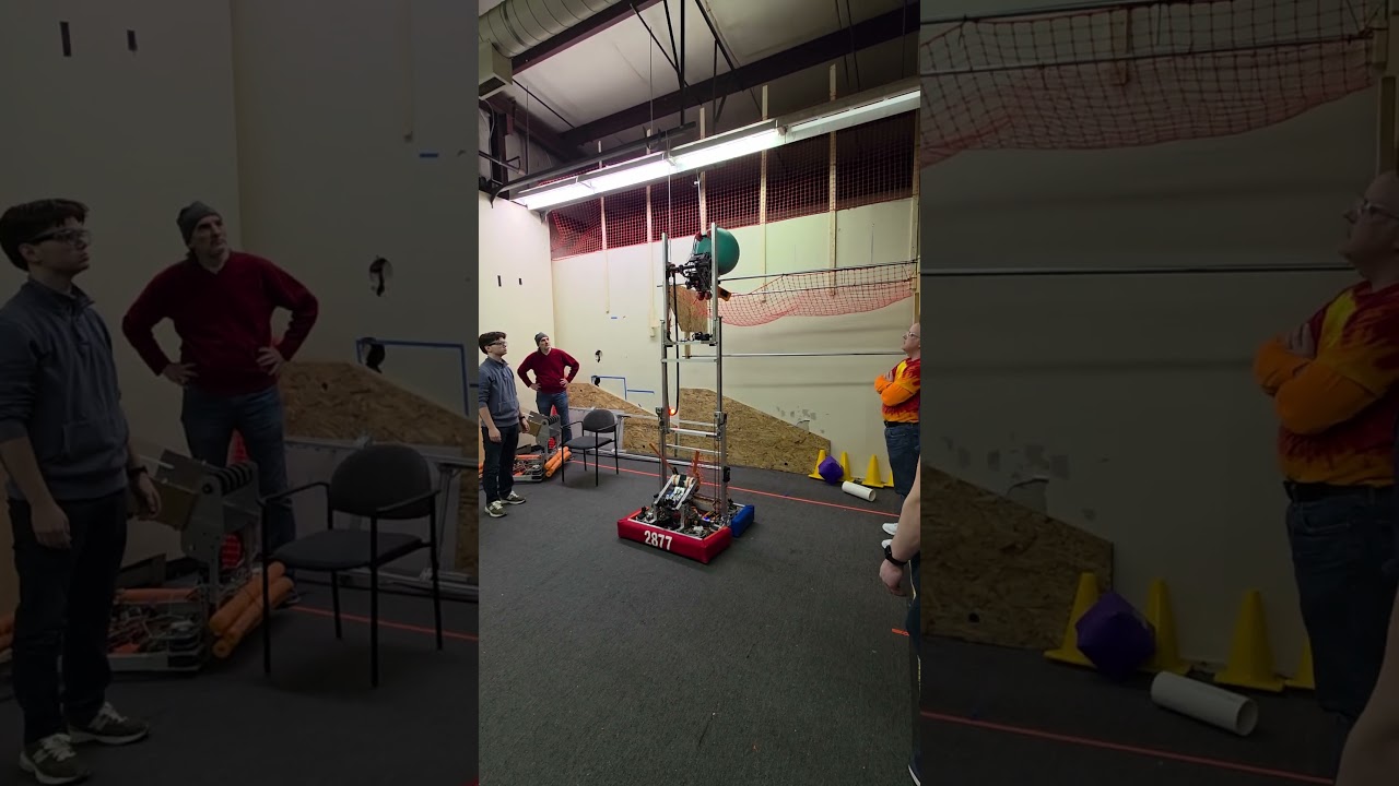 FRC 2025 Reefscape - Ligerbots 2877 load algae in the barge