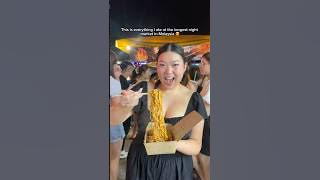 TOP 5 VIDS OF 2024: Longest night market in Malaysia 🦑🔥