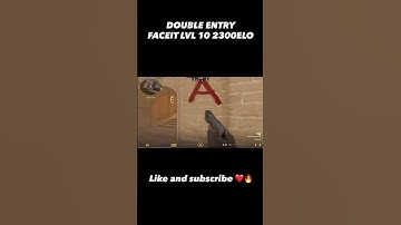Double entry FACEIT LVL 10 2300 ELO 🔥❤️ #cs2 #faceit