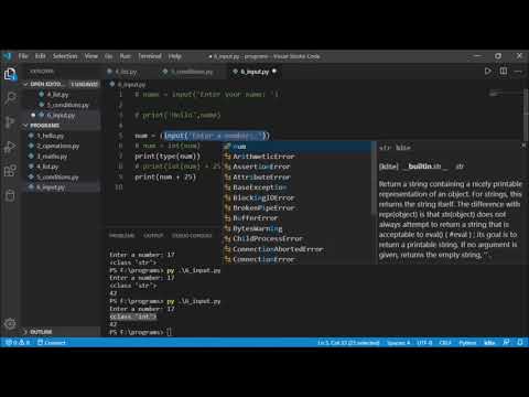 9. Input Function in Python - Python Tutorials