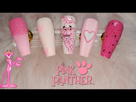 Decoración De Uñas Pantera Rosa /pink panther nails - thptnganamst.edu.vn