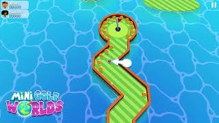 Mini Golf Worlds: Play Friends - Playing a hole. screenshot 2