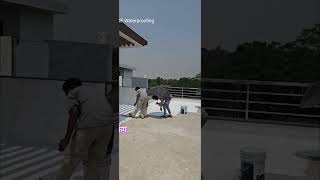 छत की वाटर प्रूफिंग #roof Waterproofing #Waterproofing work #shorts #shortvideo #ytshorts #trending