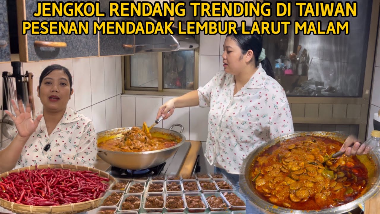 RENDANG JENGKOL KU TRENDING DI TAIWAN MASAK SATU WAJAN FULL