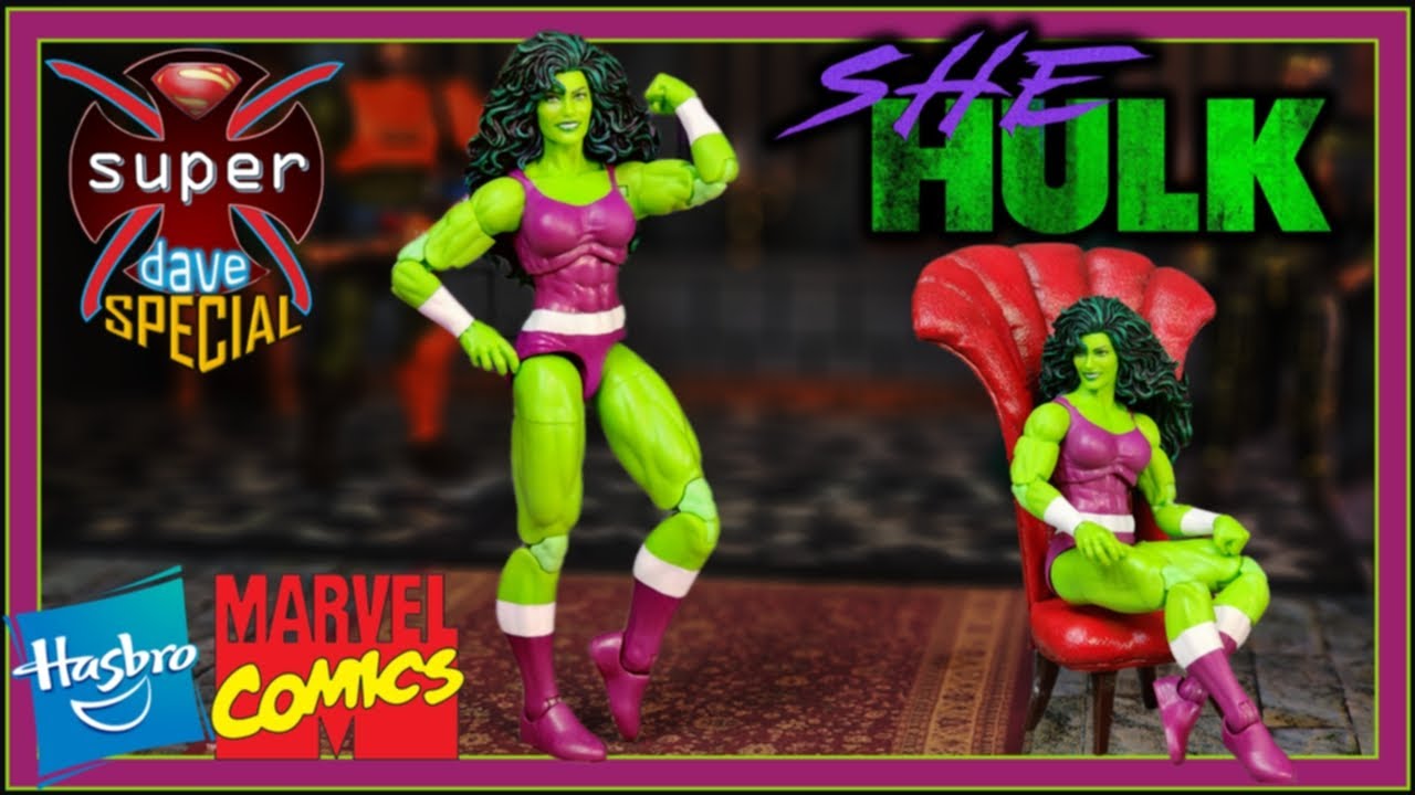 Marvel Comic She-Hulk Retro Card Figure Review - YouTube