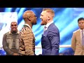 Floyd Mayweather Jnr V Conor McGregor faceoff LONDON