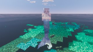 Mermaid Aqua Sonata Tail addon in Minecraft preview iOS 🔥 #siren #mermaid #addon screenshot 2