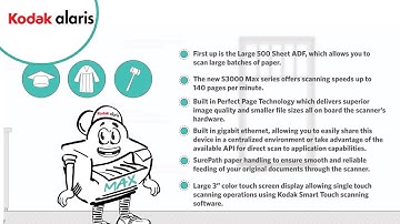 Meet Max! Learn How the KODAK S3000 Max Series Scanners Make a Difference for Your Business