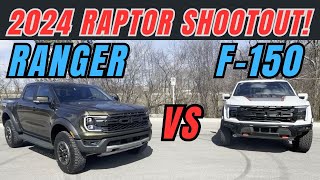 2024 Ford Ranger Raptor Vs F150 Raptor First Impressions: | Exterior | interior | tech Drive review