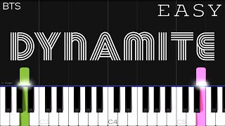 BTS (방탄소년단) - Dynamite | EASY Piano Tutorial