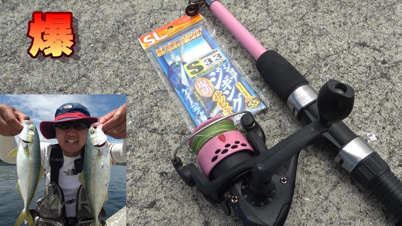 青物 ダイソーの竿とリールで簡単ジグサビキ Youtube