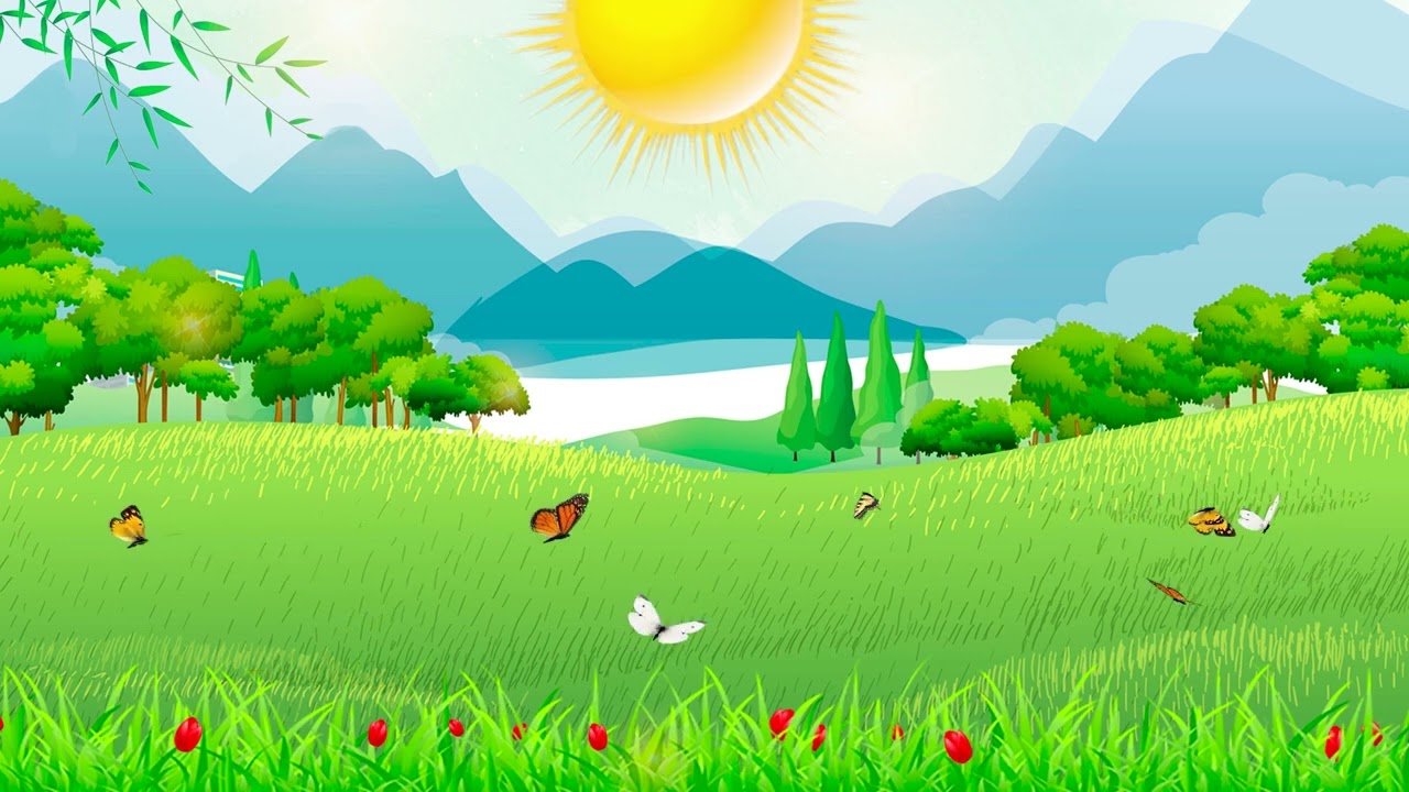 Лето природа, летний видеофон, футаж