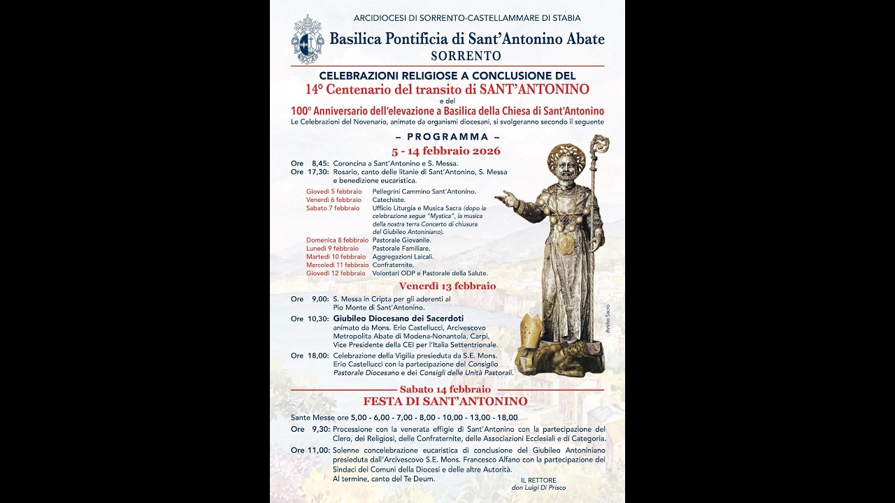 Processione S Antonino via S.Cesareo 14.02.26