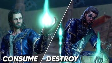 Gale consumes or destroys the shadow magic - companion reactions | Baldur