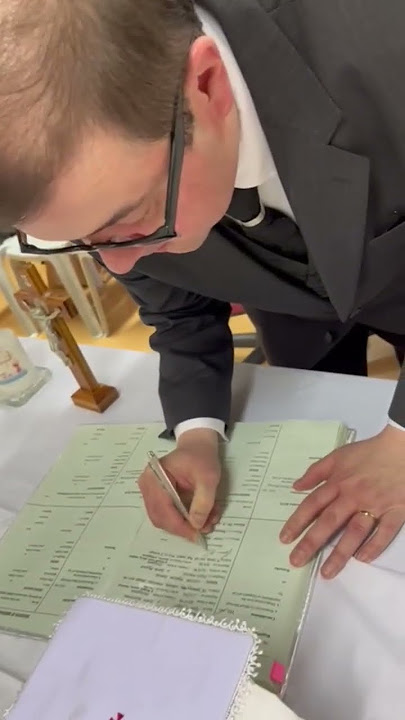 after wedding ceremony signature of #bride and #groom #couple #shortsviral #trending