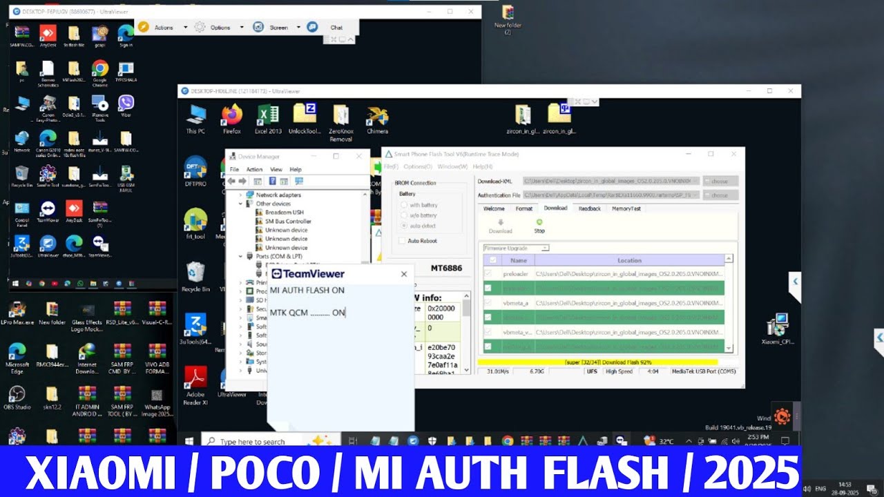 XIAOMI / POCO  MI AUTH FLASHING MI ACCOUNT PIN + FRP  2025