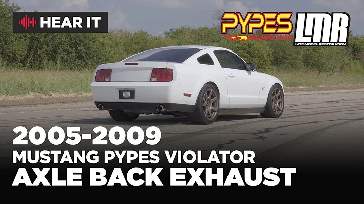 Mustang Exhaust Sound Clips | Pypes Violator Axle Back Kit (05-09) - SFM60V