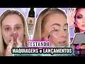 TESTANDO MAQUIAGENS LANÇAMENTOS Duda Fernandes, Suelen Makeup e mais