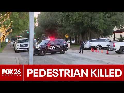 Pedestrian hit, killed by vehicle in Houston