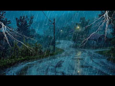 Sonido de Lluvia Relajante para Dormir - Lluvia y Truenos en Techo , Rain Sound for Sleeping #208
