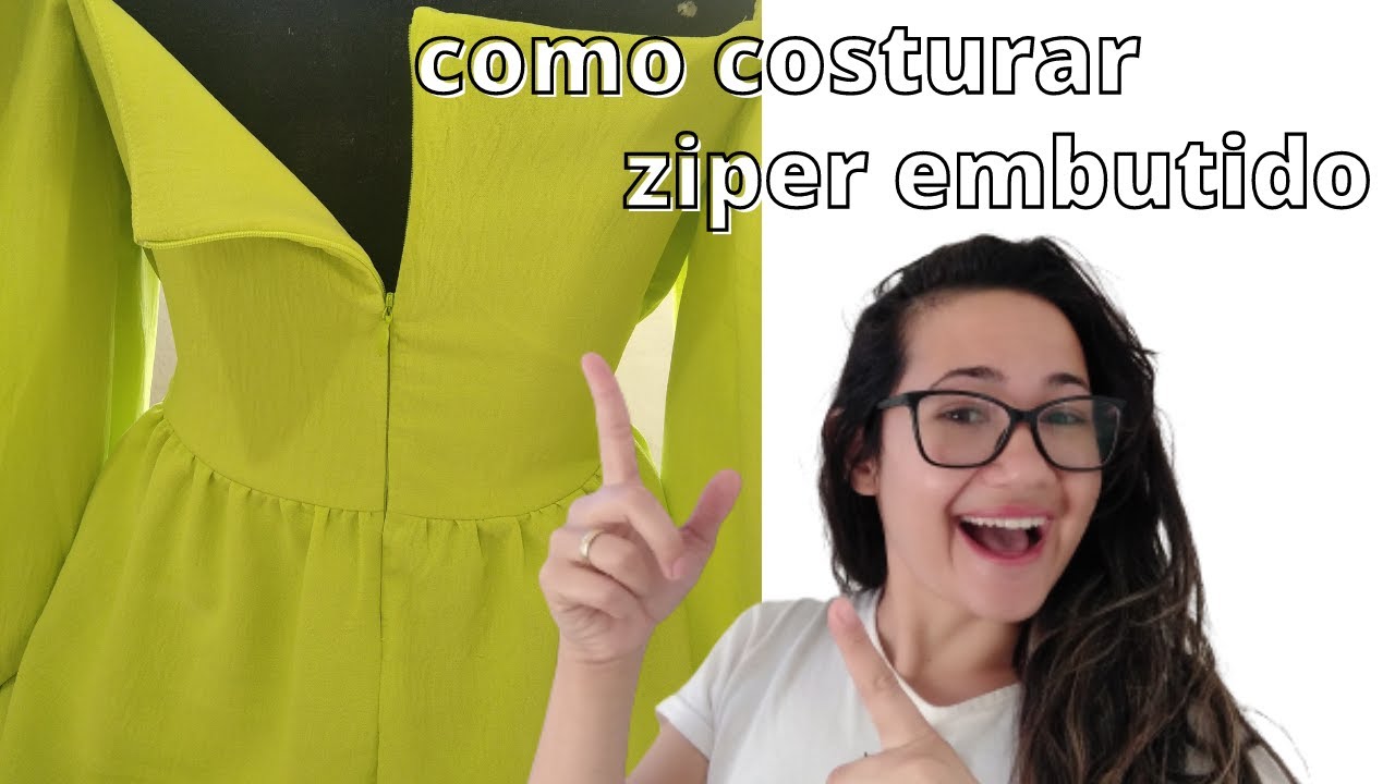 como colocar zíper  em vestido com forro [ DICAS E TRUQUES ]
