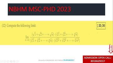 NBHM MSC PHD 2023 || Q 12 || Real Analysis || Limit of a sequence in terms of Riemann Integral
