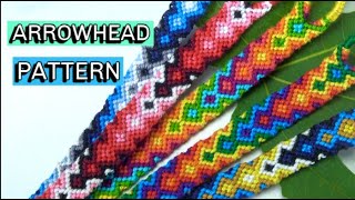 RAINBOW ARROWHEAD PATTERN | Macrame Friendship Bracelet Video Tutorial