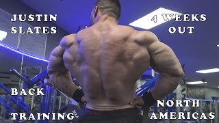 Bodybuilder Justin Slates Trains Back 4 Weeks Out From North Americas