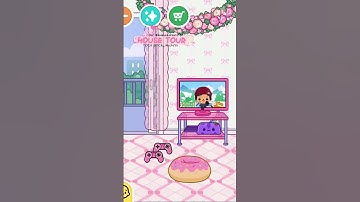 TOCA BOCA HOUSE TOUR 🩷PINK HOUSE 🏡 2025/10/19 #shorts #tocaboca #tocalifeworld