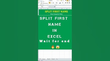 Excel Formula For Fresher 🔥😱 Split First Name in Excel #shorts #short #viral #shancomputerwala