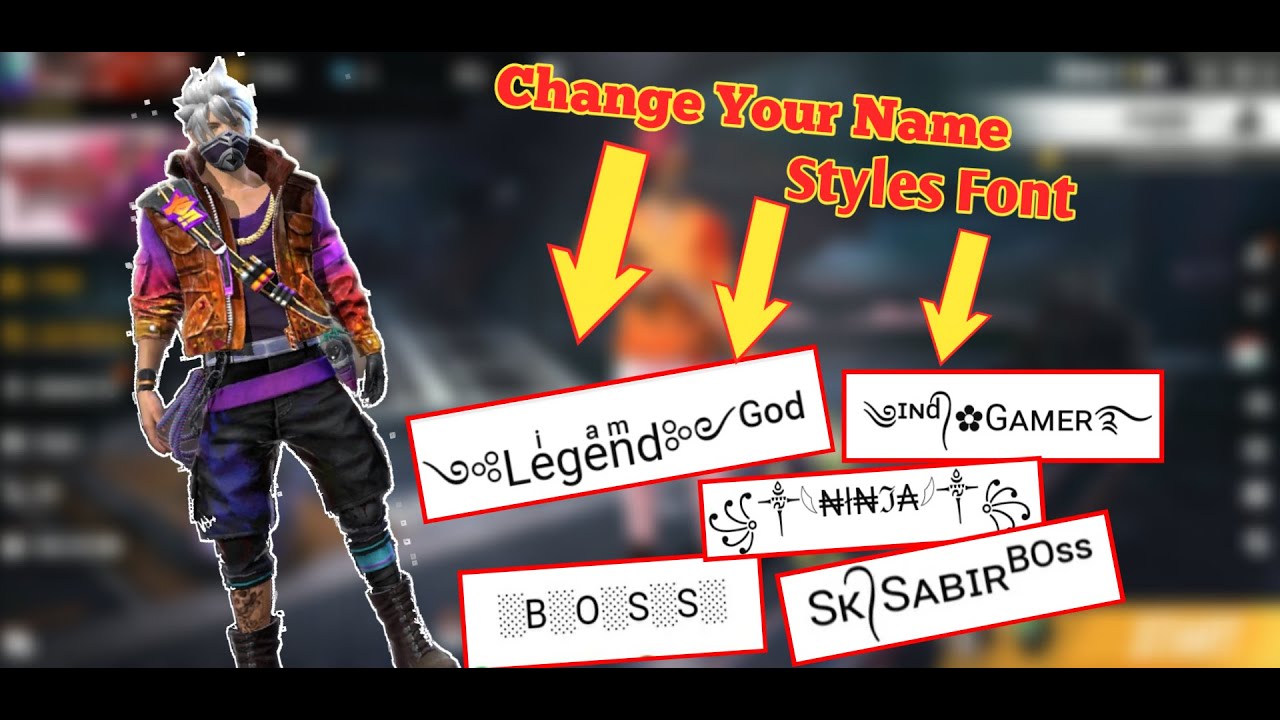 How to Change Free Fire Names Styles Font.||How to Change ...