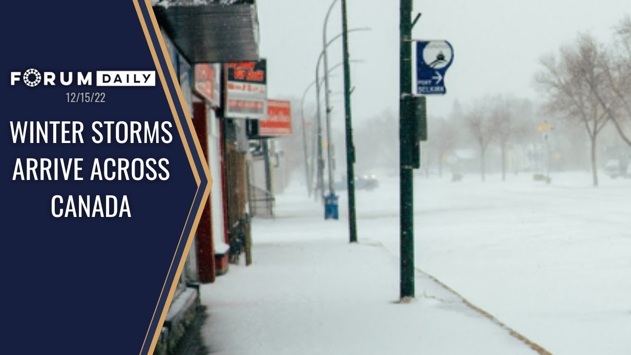 Winter Storms Arrive Across Canada - YouTube