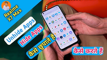 How To Hide & Unhide Apps in Realme X7 Max , Realme X7 Max Main Apps Hide Kaise Kare
