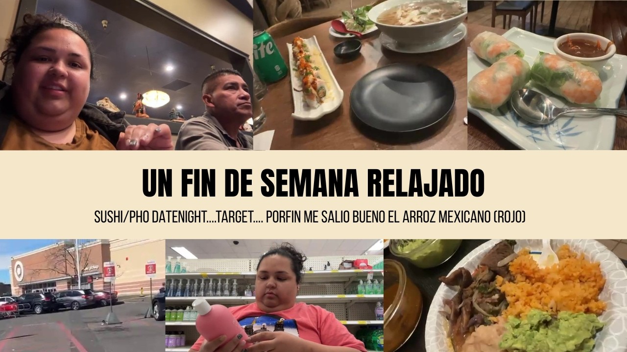 SUSHI/PHO DATENIGHT...TARGET...ODIO LOS MOSQUITOS (AYUDA!) COSTILLITAS DE RES CON ARROZ.