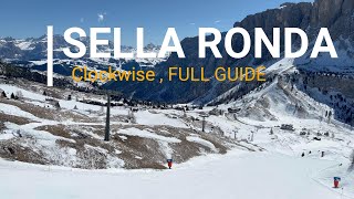 Skiing Sella Ronda Orange (clockwise)-All you need to know. #skiing