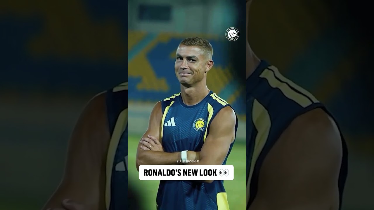 Fresh off getting married, Ronaldo is sporting a new look ahead of the Al-Nassr season🥲#Ronaldo #CR7