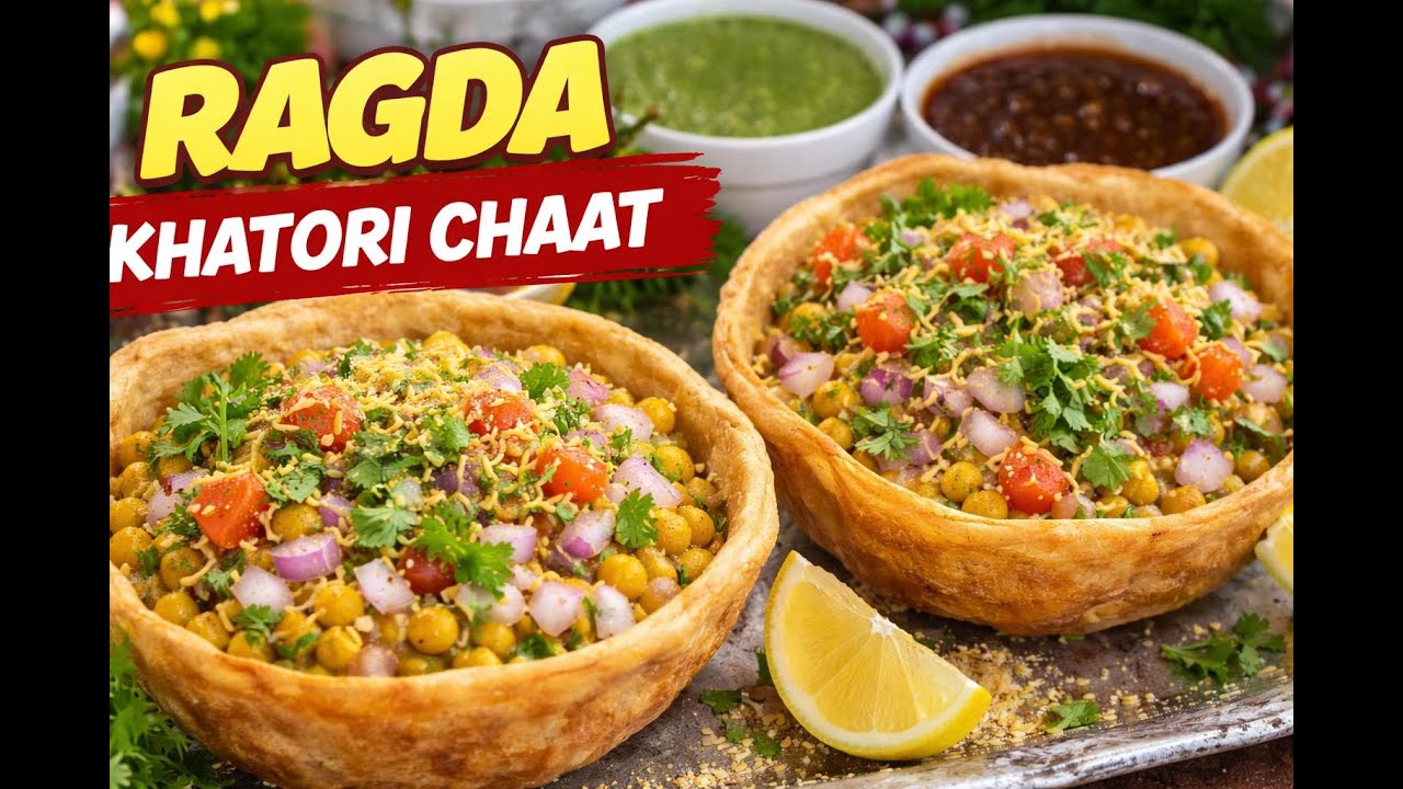 Ragda Khatori Chaat | Street Style Crispy Khatori Recipe