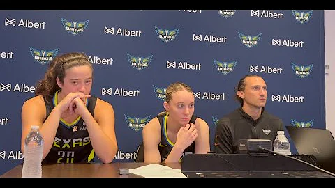 Dallas Wings Postgame Interview vs. Mystics: Paige Bueckers, Maddy Siegrist & Chris Koclanes