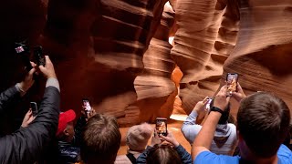 We took the tour of Upper Antelope Canyon. This is what it was like.