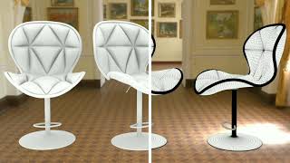 RAVI KIRAN Shell Back Bar Stool 3D MODELING