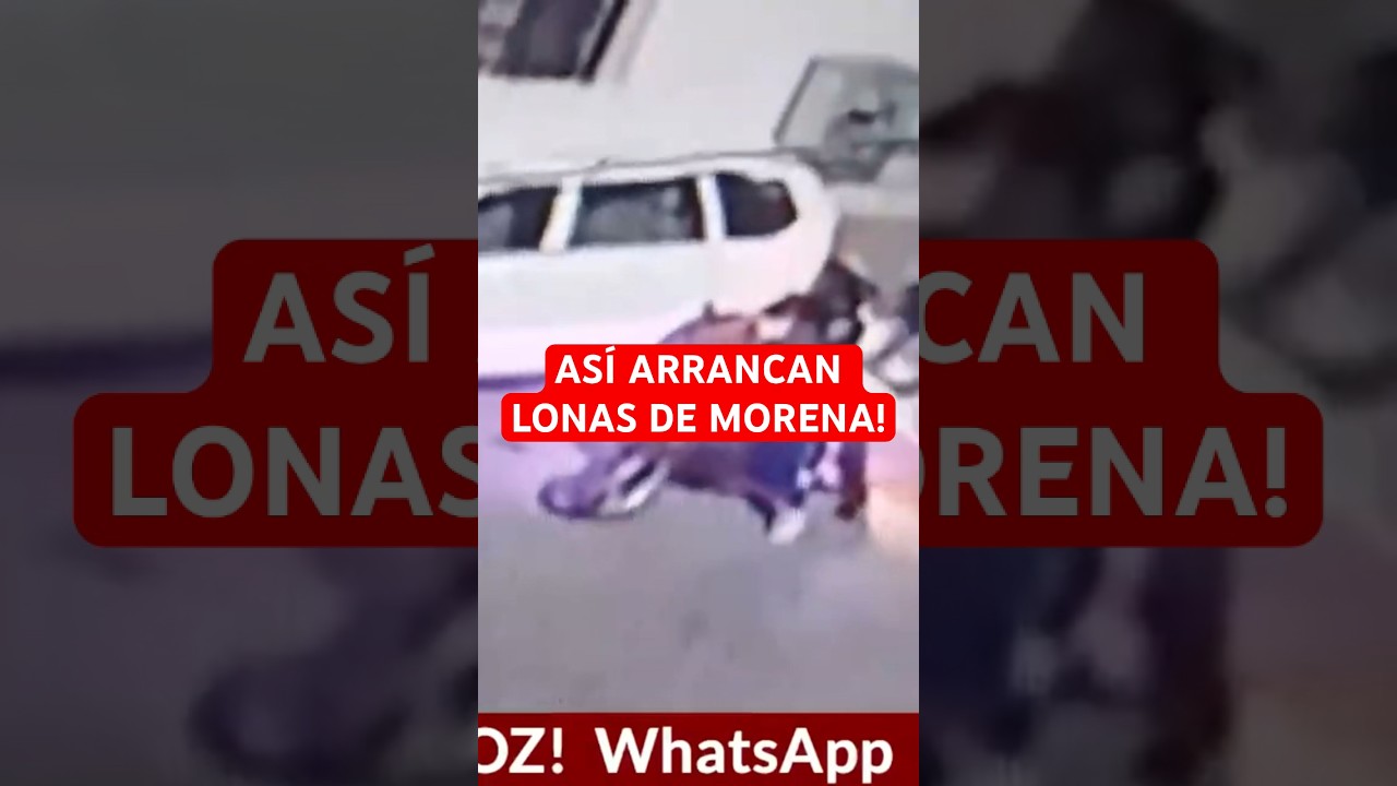 Así arranca el PRI las lonas de morena en saltillo 