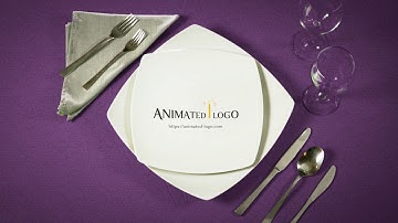 Restaurant video logo animation / commercial service
