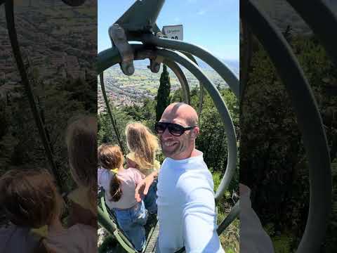 🇮🇹 The bird cage funicular in Italy!