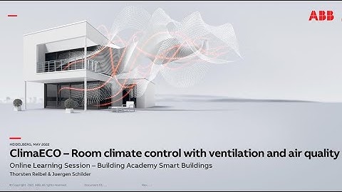 Online Learning Session about ClimaECO – KNX– Room climate control with ventilation and air quality