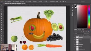 Photoshop Layers - Veggie Head Activity