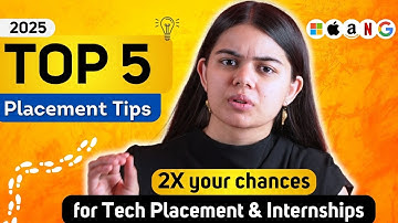 Top 5 Placement Tips for Tech Jobs & Internships - 2025