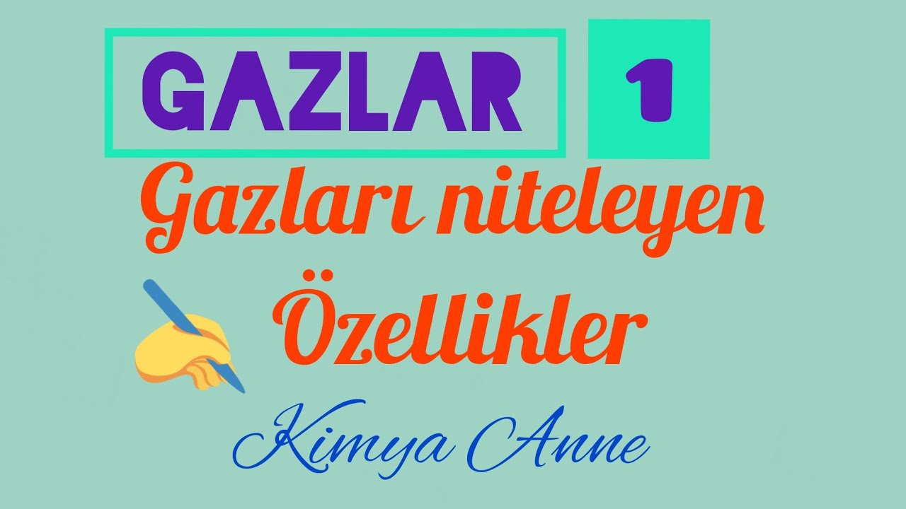 Gazlar-1(11.Sınıf AYT)