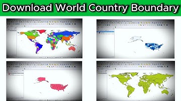 How to Downlaod World Country Boundary Shapefile | QGIS Tutorial